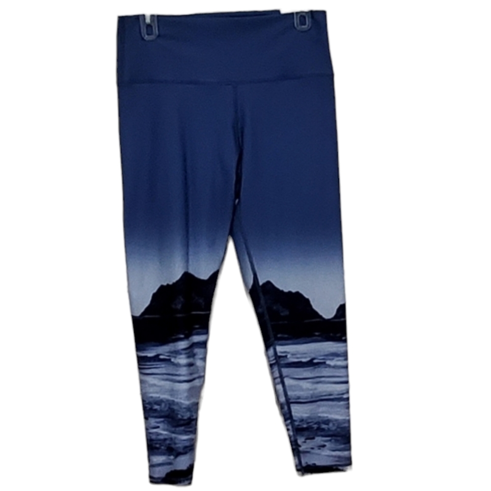Aerie Blue Beach Ocean High Rise Leggings